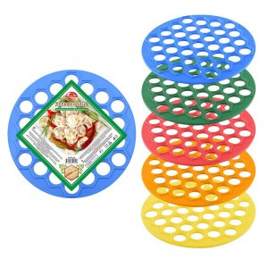 Пельменница 37 ячеек, d=25,5см (кратность 5шт!!!), пластик МГ76-56 Мультидом