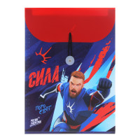 BY Русские Супергерои Папка-портфель 32,8x24,8см, д/A4, 6отд., расшир, резинка, пл.0,6мм, &quot;Пересвет&quot;