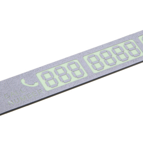 NG Карта парковочная с флуоресцетными цифрами, стандарт