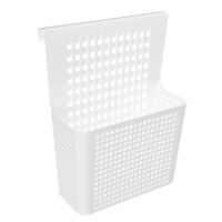 Контейнер Лофт навесной на дверцу 24,5х9х31см, пластик, белый