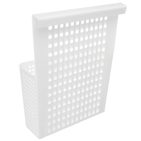 Контейнер Лофт навесной на дверцу 24,5х9х31см, пластик, белый