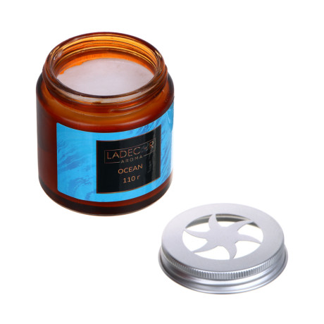 LADECОR Ароматизатор для дома и авто, 110 гр., океан, медовый  персик, османтус, одеколон