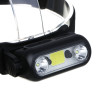 ЕРМАК Фонарь налобный сенсорный, XPE LED+COB, 6 режимов, 1200мАч, пластик, красный свет, 90х55х30 мм