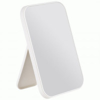 Зеркало косметическое настольное 10*15 см,белое,(стекло,пластик),108716/ Рыжий кот