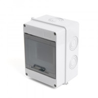 STEKKER бокс (корпус) пластик ЩРН- 5 мод, навесной, опломбировка IP65 EBX50-1/05-65 39189