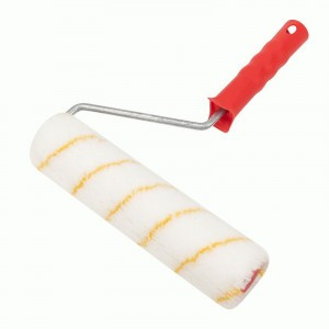 REXANT Валик полиамид белый с желтой полосой, ворс 11мм, шир 240мм, d42мм, бюгель 8мм Мастер 89-0010