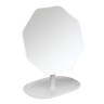 ЮНИLOOK Зеркало настольное с подставкой, пластик, стекло, высота 21 см, диаметр 16 см,  2 цвета