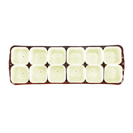 Набор для рассады, поддон 470х166х82 мм, 12 горшочков по 250 мл. с выдвижным дном Palisad