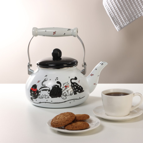 VETTA Хвостатые друзья Чайник эмалированный 2,5л, индукция