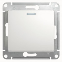 Systeme Electric GLOSSA мех. выкл. (перекл. проходной) СУ 1 кл. бел. (пл.осн., инд.) GSL000163 (20!)