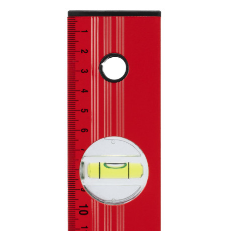 Уровень алюминиевый, 1000 мм, 3 глазка, красный, линейка Matrix