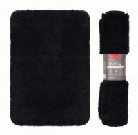 Коврик д/ванной 60*90см, микрофибра h ворса=3см, черный, ЛЕННЕ, 75485 Master House