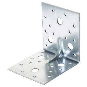 Уголок крепежный усиленный 105*105*90*2мм (цена за шт) НАКРЕПКО 012205