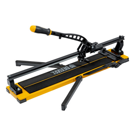 Плиткорез рельсовый 600х16мм, каретка на подш., стальная станина, усил. рукоятка-пенал Denzel