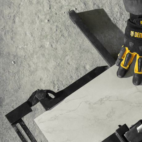 Плиткорез рельсовый 600х16мм, каретка на подш., стальная станина, усил. рукоятка-пенал Denzel