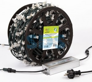 Гирлянда на деревья Клип Лайт 12V 660LED белый 15см мерц. (100!) IP65 б/п в компл325-145 Neon Night