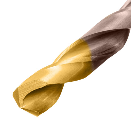 Набор сверл по металлу, 1-13 мм, Р6М5К8-TiN, Golden Tip, 25 шт Denzel