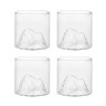 MILLIMI Набор стаканов Вершина 150 мл, 4 шт, стекло