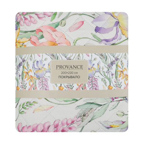 PROVANCE Ботаника Покрывало стеганое принтованное 200х220см, 100% полиэстер, 2 дизайна