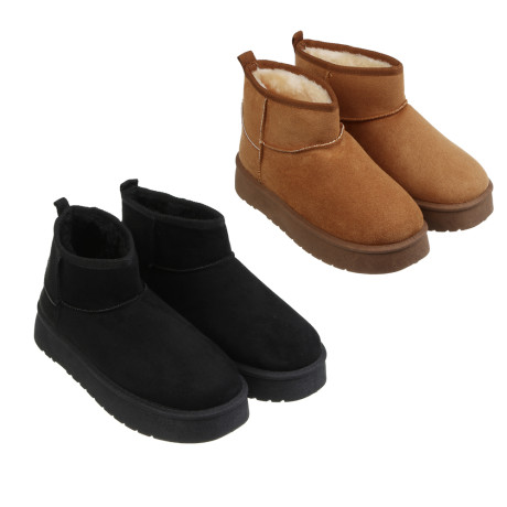 Угги женские с мехом, размер 38, цвета в ас-те