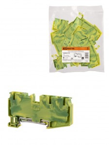 TDM Зажим клеммн. безвинтовой ЗКБ PEN 3 вывода 6мм2 (Ph-C PT 6-TWIN-PE) SQ0822-0174