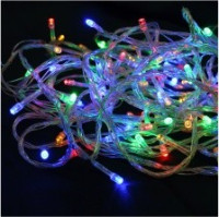 LEEK Гирлянда-занавес св/д 240LED RGB, 8 реж.,3x2м, прозрач.провод, IP20 XMAS 01