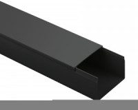 ЭРА кабель-канал ПВХ 60х40 черный 2м (18м в уп., цена за 1м) KK-B-60-40 61746