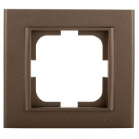 OVIVO Рамка СУ 1 мест. MINA, мокка, 401-190000-096