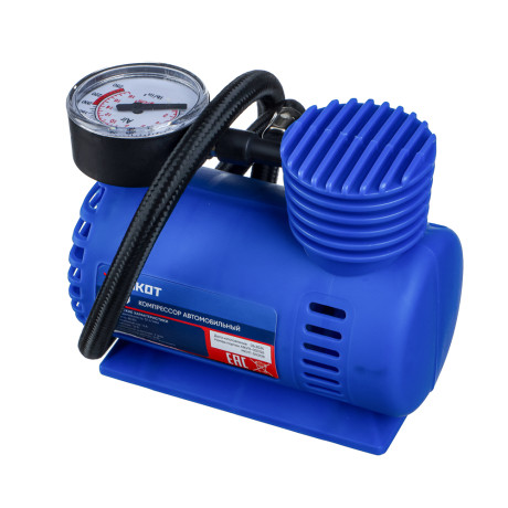 РОКОТ Компрессор автомобильный, 12 л/мин, 60 Вт, провод 2,7 м+ переходники