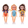ИГРОЛЕНД Кукла 35 см с акс. "На пляж", PVC, PP, 20х6,2х34 см, 3 дизайна