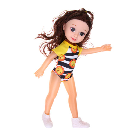 ИГРОЛЕНД Кукла 35 см с акс. "На пляж", PVC, PP, 20х6,2х34 см, 3 дизайна