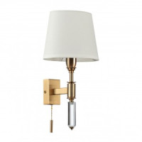 ODEON LIGHT 4894/1W MODERN ODL_EX22 117 бронз./белый/ткань Бра с выкл. E14 1x40W LONDON