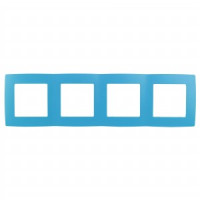 ЭРА 12 рамка СУ 4 мест., голубой, 12-5004-28 9850