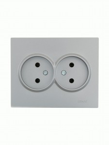 Lezard VESNA роз. СУ 2 мест. 16А платина. (ПБТ) (корп. ABS) 742-3500-128B