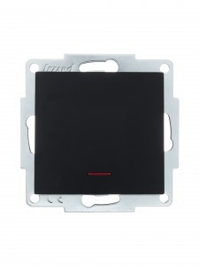 Lezard VESNA мех. выкл. СУ 1 кл. 10А (инд) черный бархат (корп. ABS)   742-4288-111