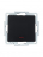 Lezard VESNA мех. выкл. СУ 1 кл. 10А (инд) черный бархат (корп. ABS)   742-4288-111