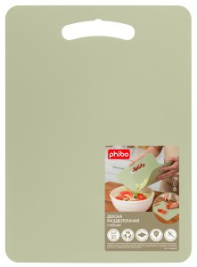 Доска разделочная, 270х370 мм зеленый 435228309 Бытпласт