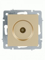 Lezard VESNA мех. роз. TV СУ 1 мест. (RG6 оконеч) (корп. ABS) золото 742-3688-130