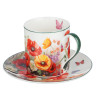 Набор чайный 2 пр., 250мл, MILLIMI, Маки, фарфор
