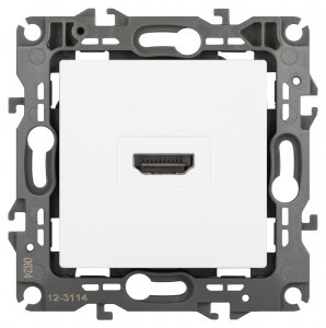 ЭРА 12 мех. роз. HDMI СУ белый матовый 12-3114-01М