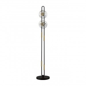 ODEON LIGHT 5407/23FL MODERN ODL_EX24 черн/зол./мет/стекло Торшер LED 23W 3000K 1940lm MAGNET