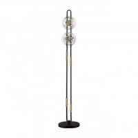 ODEON LIGHT 5407/23FL MODERN ODL_EX24 черн/зол./мет/стекло Торшер LED 23W 3000K 1940lm MAGNET