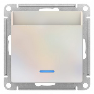 Systeme Electric AtlasDesign мех. карточного выкл. СУ 1 кл. жемчуг (пласт. осн.) ATN000467 (10!)