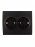 Lezard KARINA роз. СУ 2 мест. 16А земля, ПБТ чёрн. бархат (корп. ABS) 707-4200-127B