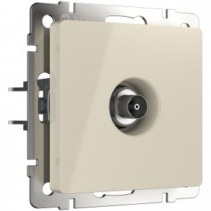 Werkel мех. роз. TV СУ 1 мест. оконечн. (слоновая кость) W1183003 a051494