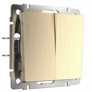 Werkel мех. выкл. СУ 2 кл. 10A (шампань рифленый) W1120010 a051423