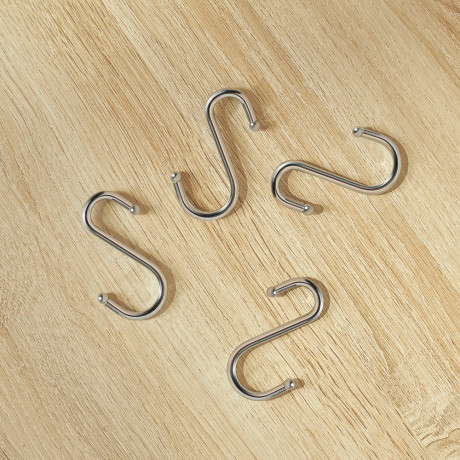 Набор крючков S-образных тм VETTA, хромированная сталь, CWJ211, 4 шт