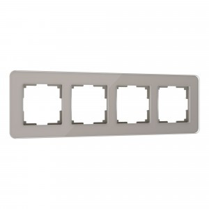 Werkel рамка СУ 4 мест. Elite (дымчатый, стекло) W0042417 a057877