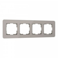 Werkel рамка СУ 4 мест. Elite (дымчатый, стекло) W0042417 a057877