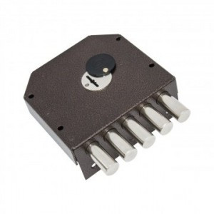 Гардиан Замок накладной тяж. 2007С Правый (ЗК503Н-02/125мм) горизонт.ключевина 5кл  б/о (6)